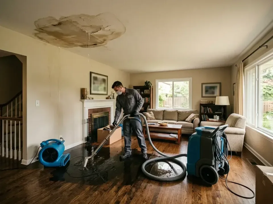 attic-pipe-burst-ceiling-drip-008 — frequently asked questions, Water Damage Restoration & Carpet Care in Hudson, IL